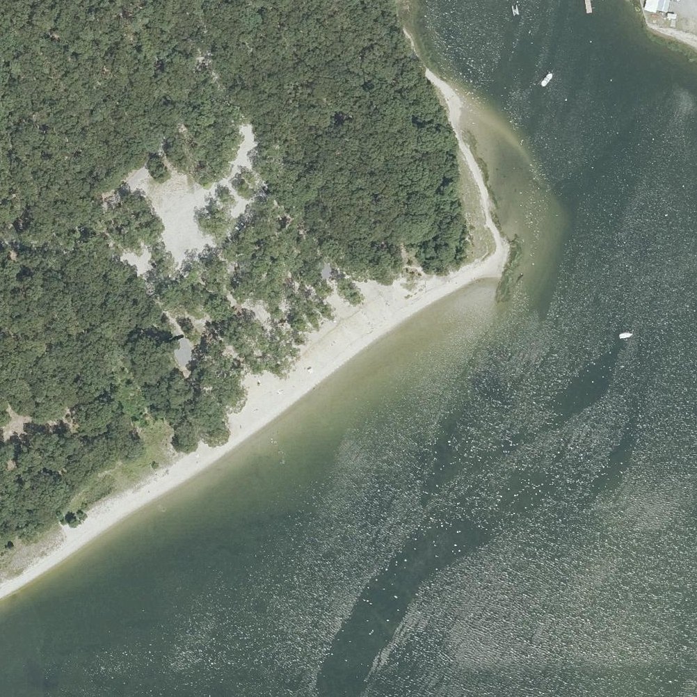 Aerial map of Buttonwoods Beach - Warwick City Park