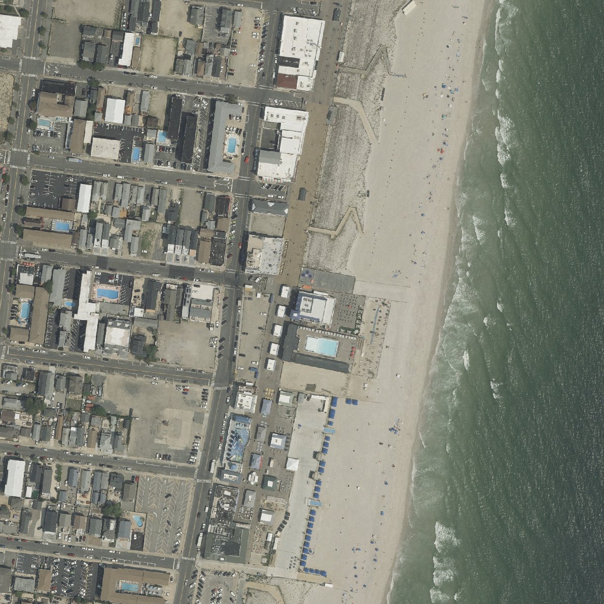 Aerial map of Cabana Beach Seaside