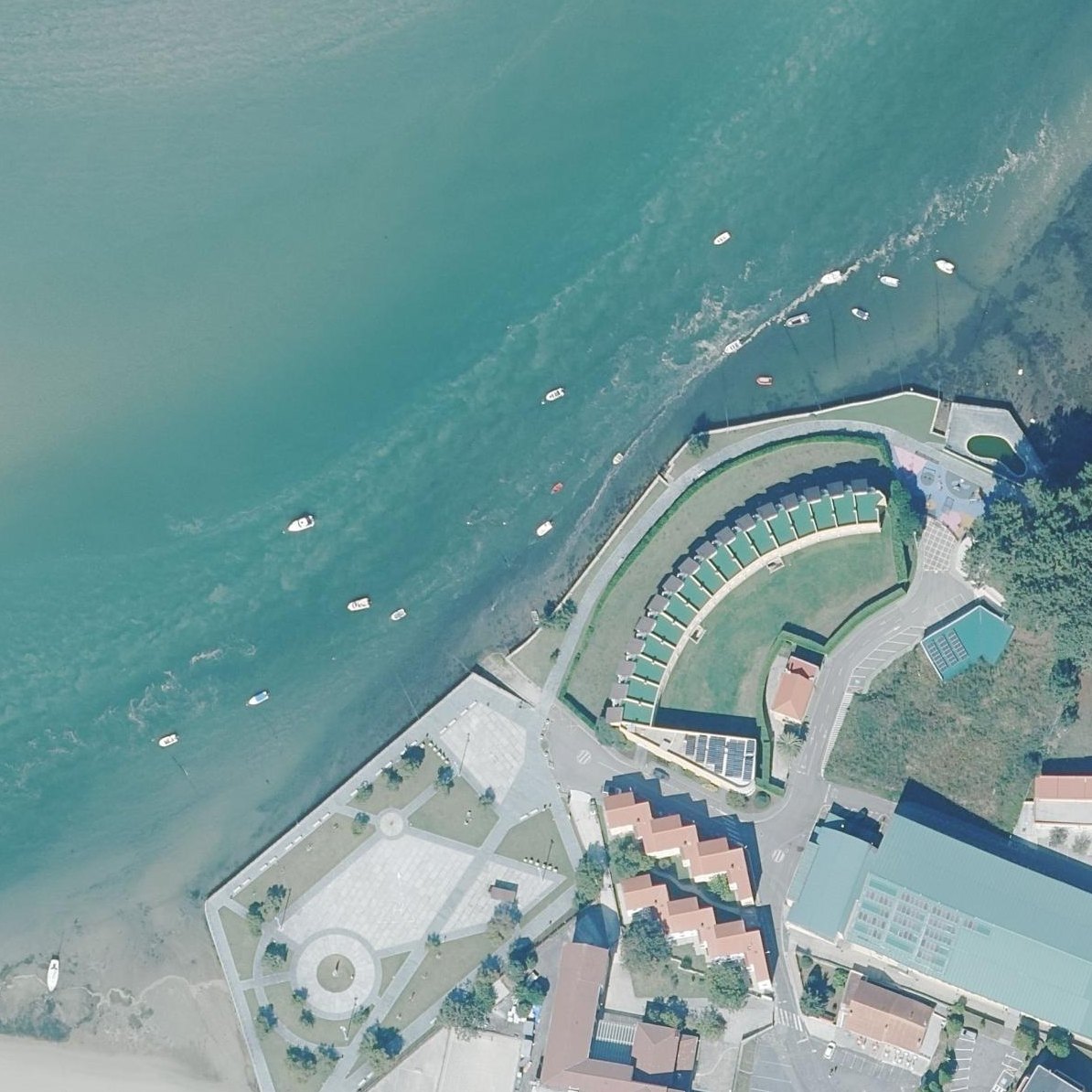 Aerial map of Cabana de Bergantiños