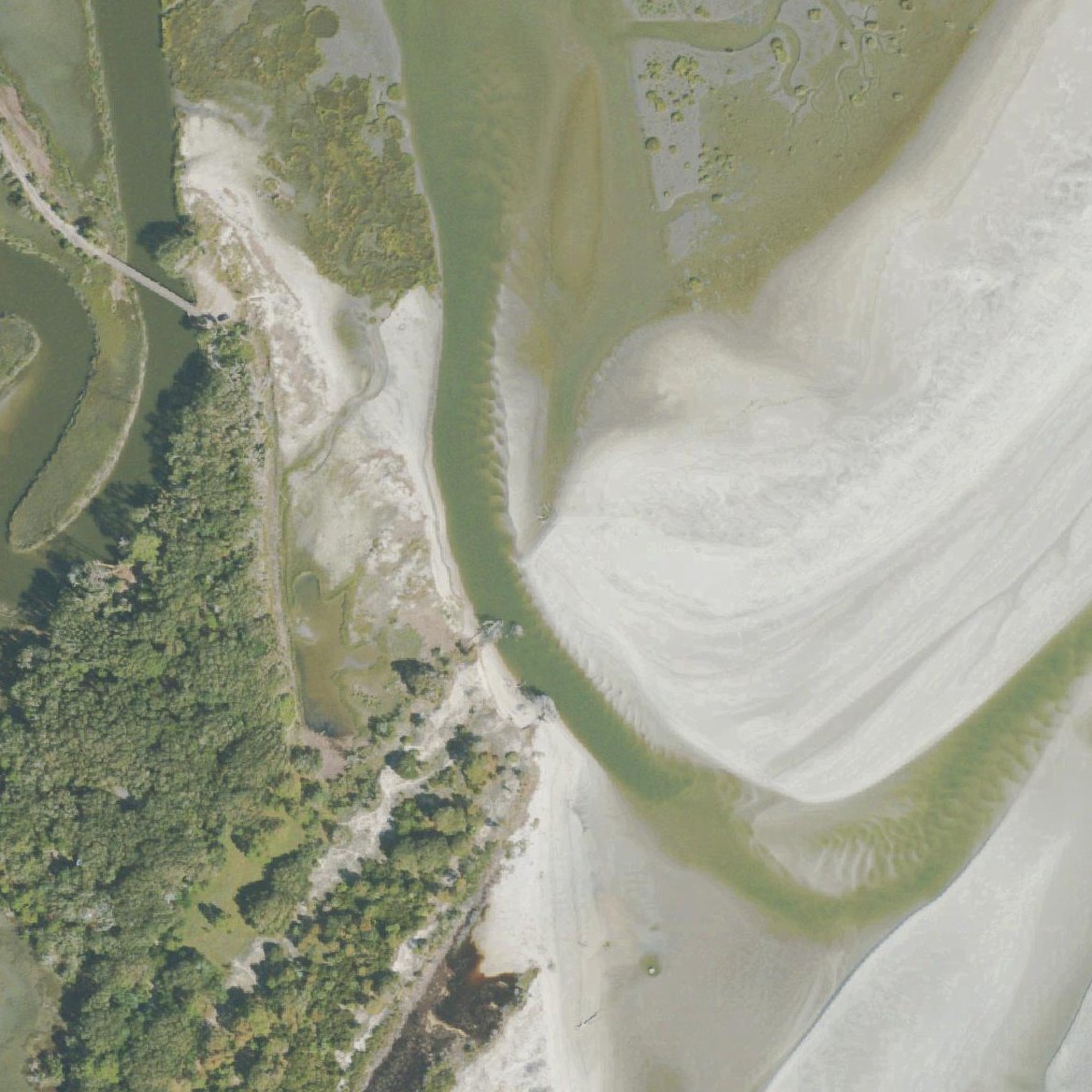 Aerial map of Cabretta Island Beach