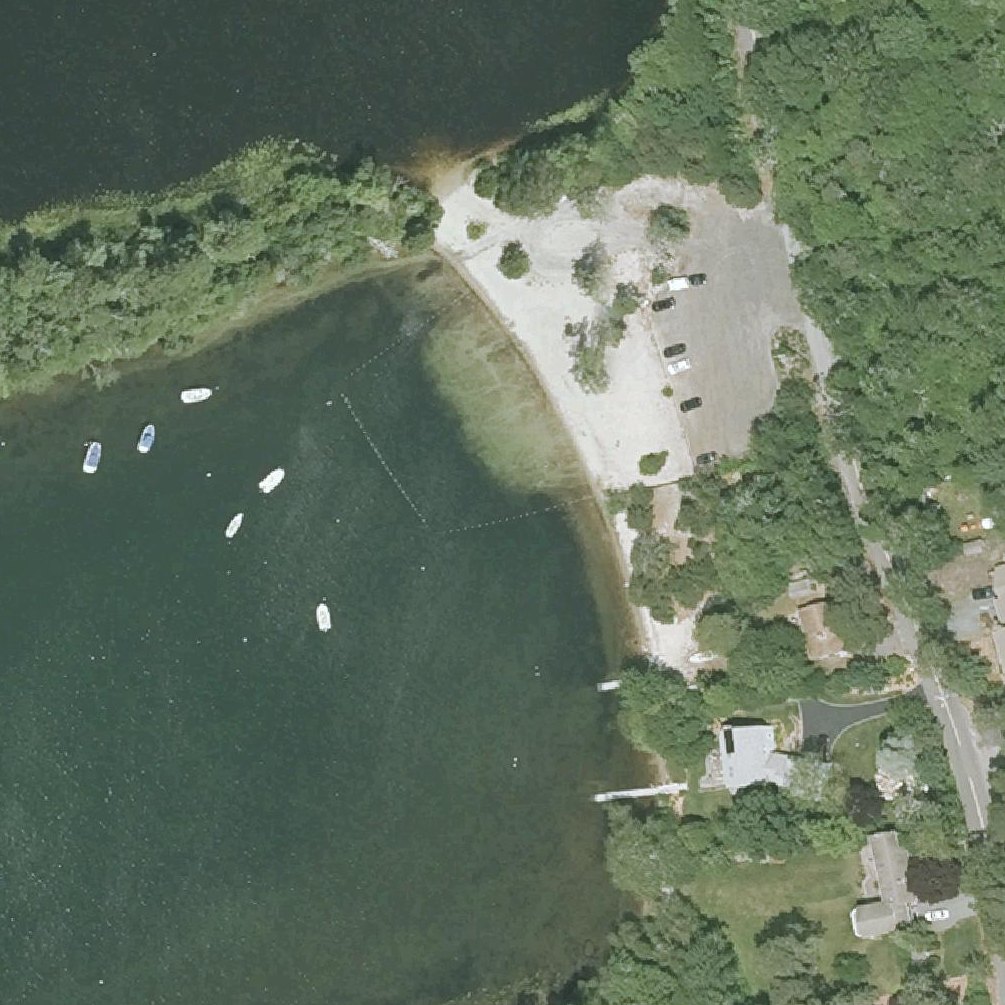 Aerial map of Cahoon Beach Landing - Long Pond