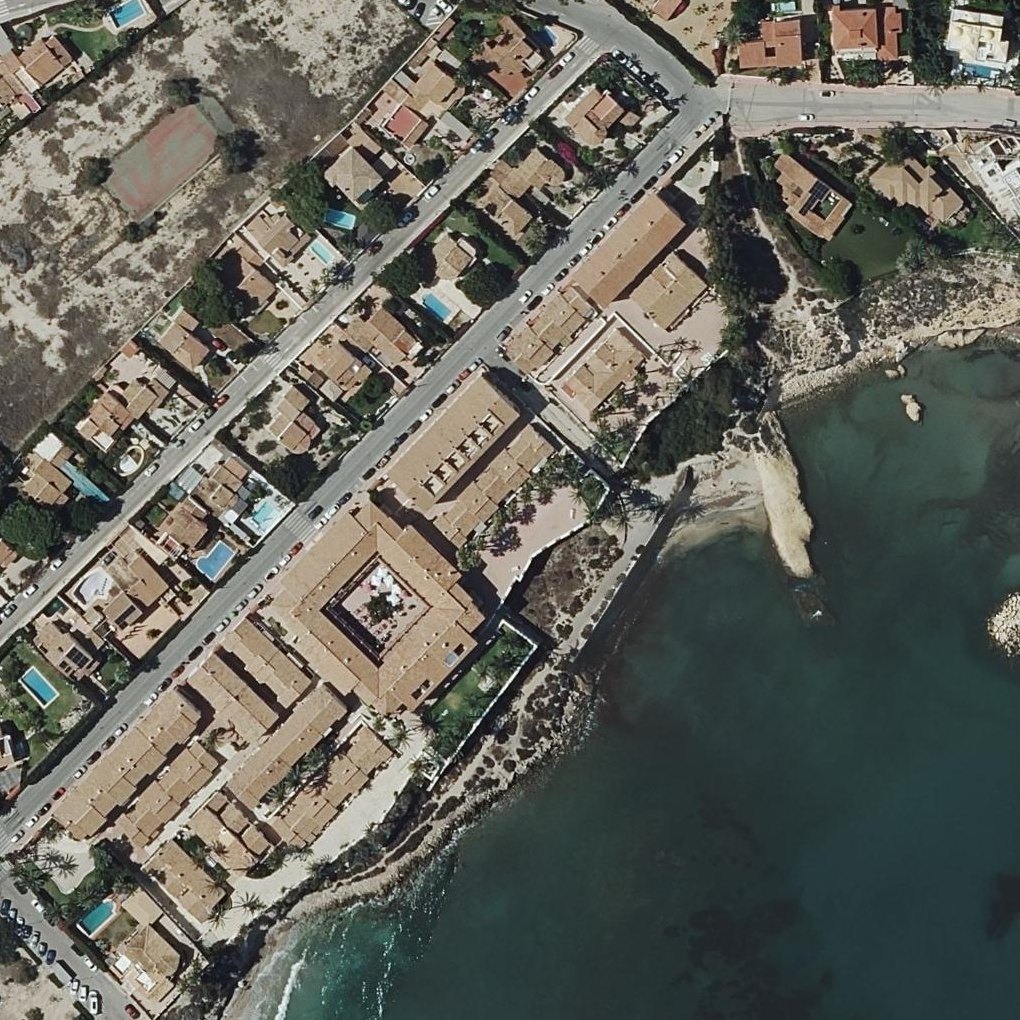 Aerial map of Cala Almadraba
