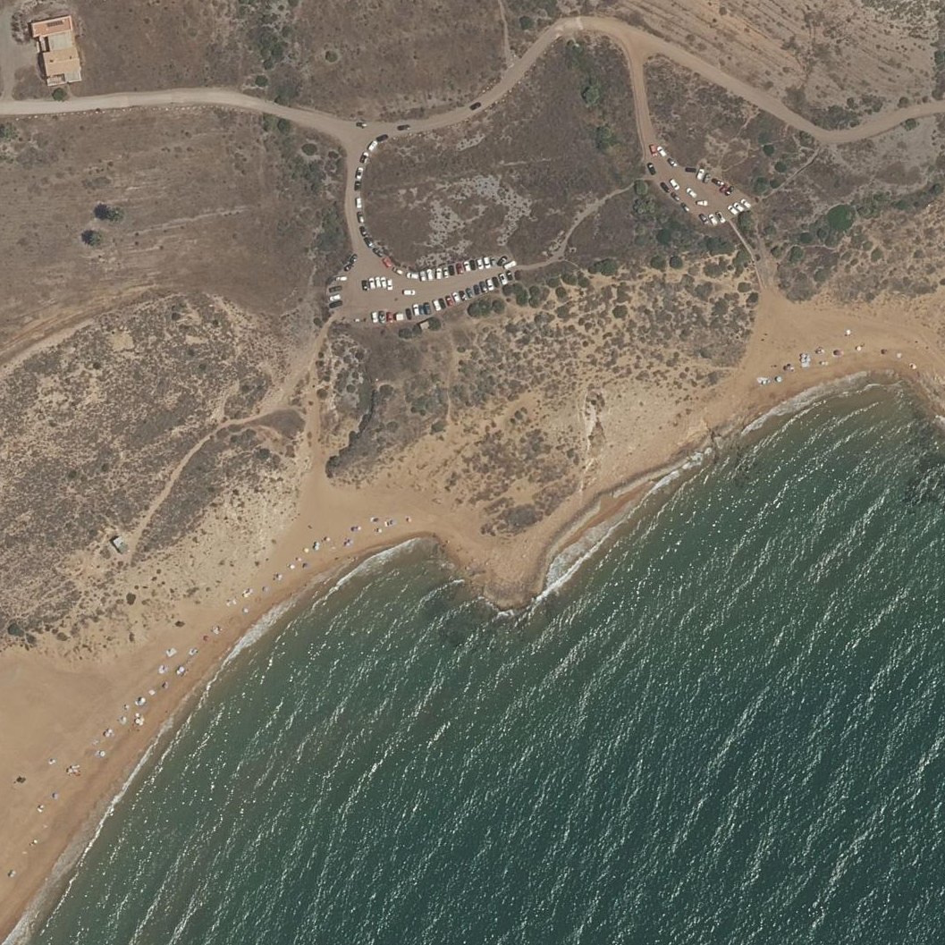 Aerial map of Cala Arturo