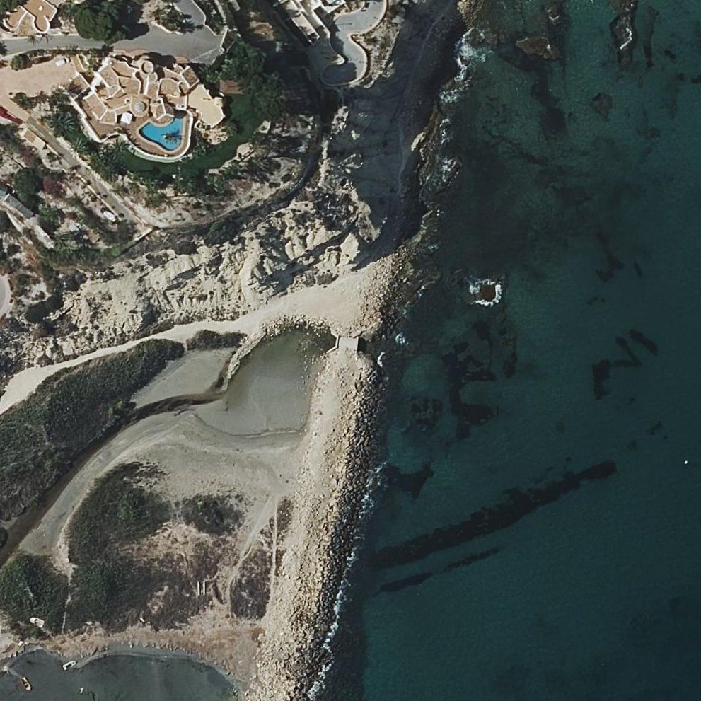 Aerial map of Cala Baeza El Campello