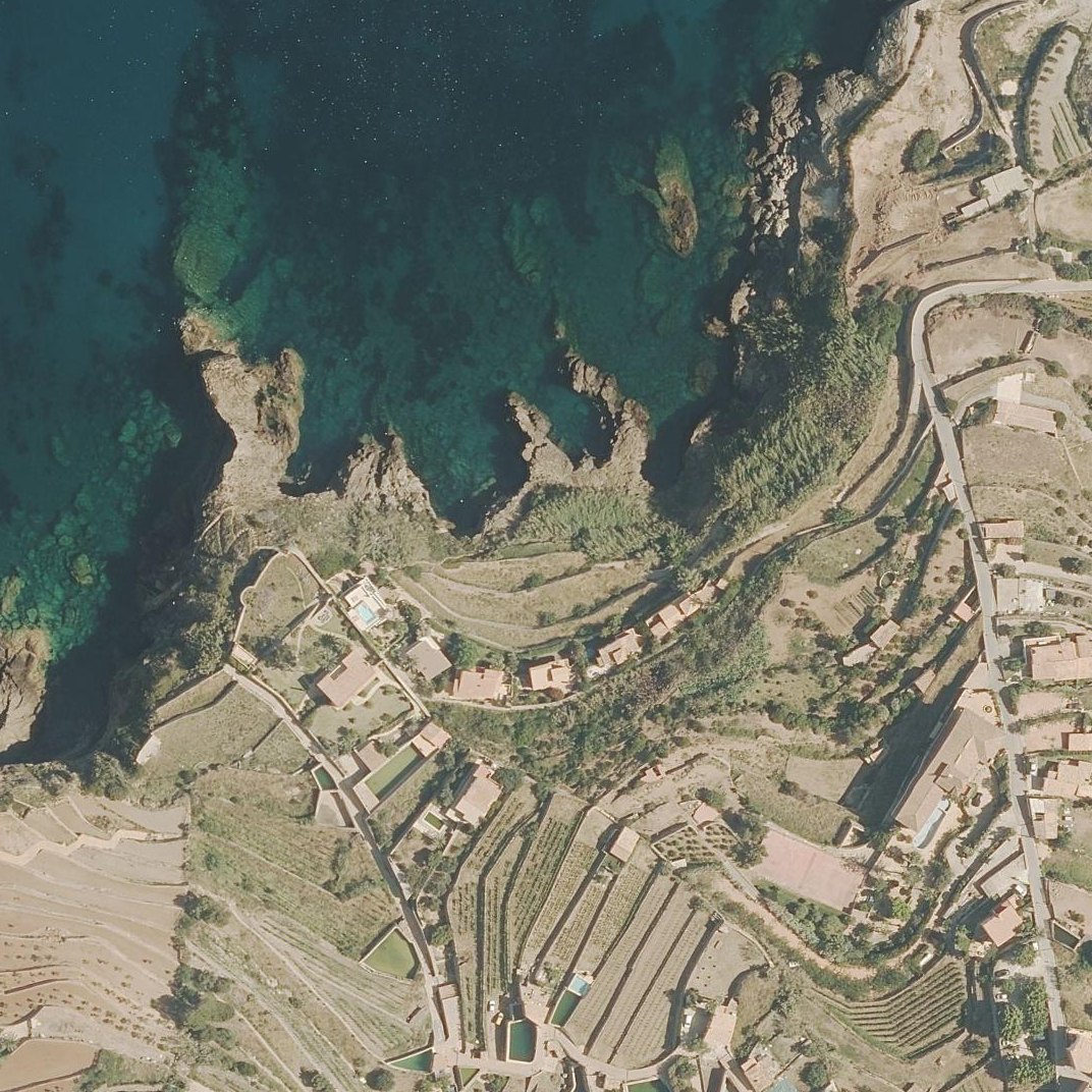 Aerial map of Cala Banyalbufar