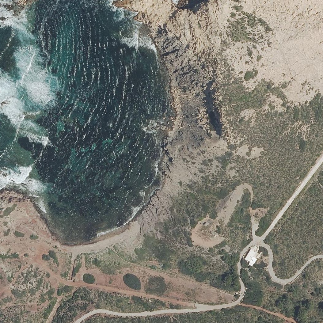 Aerial map of Cala Barril