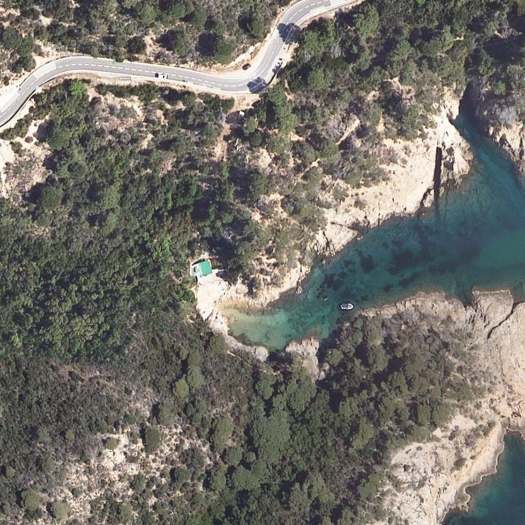 Aerial map of Cala Bona