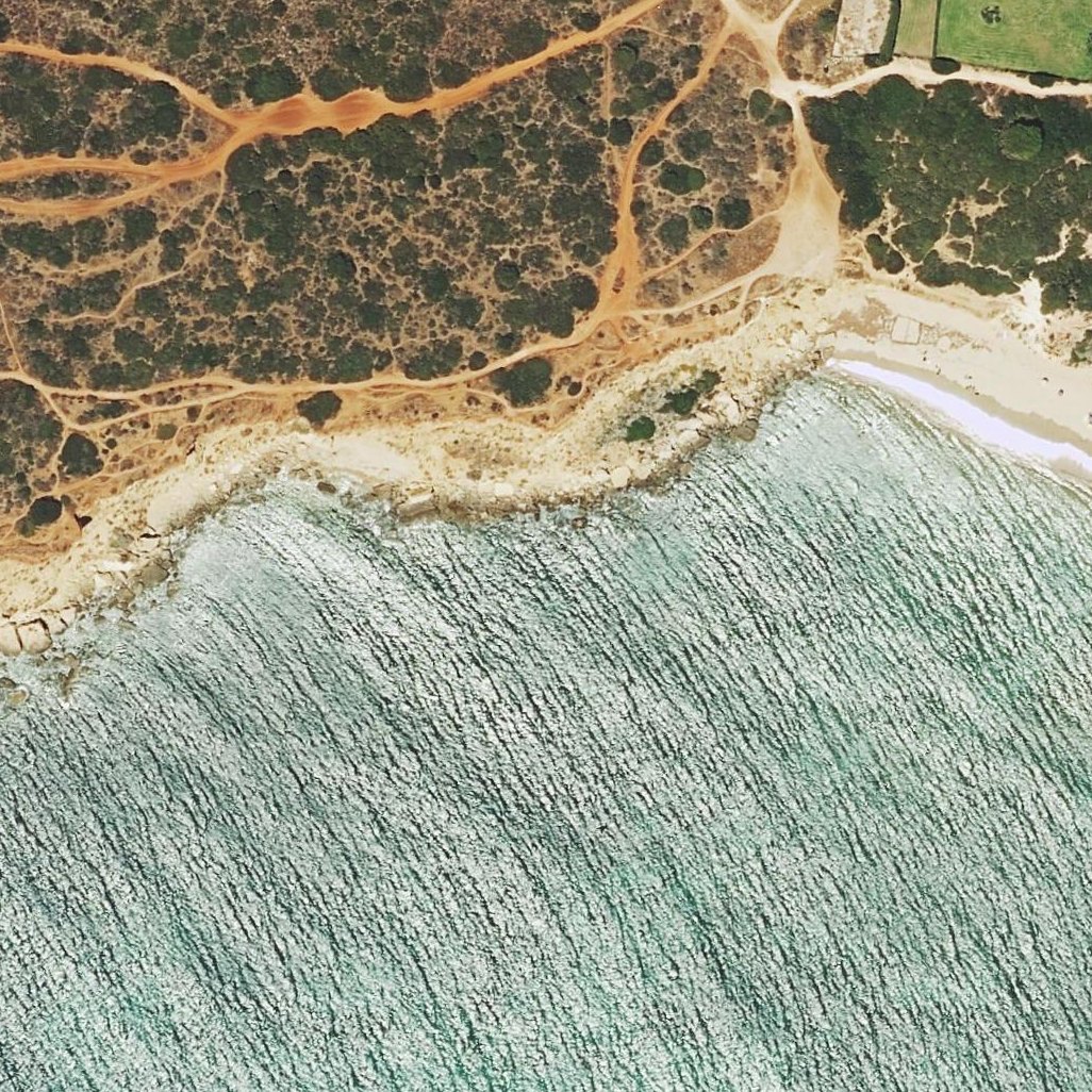 Aerial map of Cala Camacho