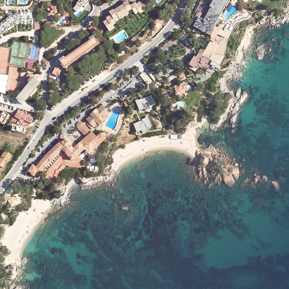 Aerial map of Cala Cap Roig