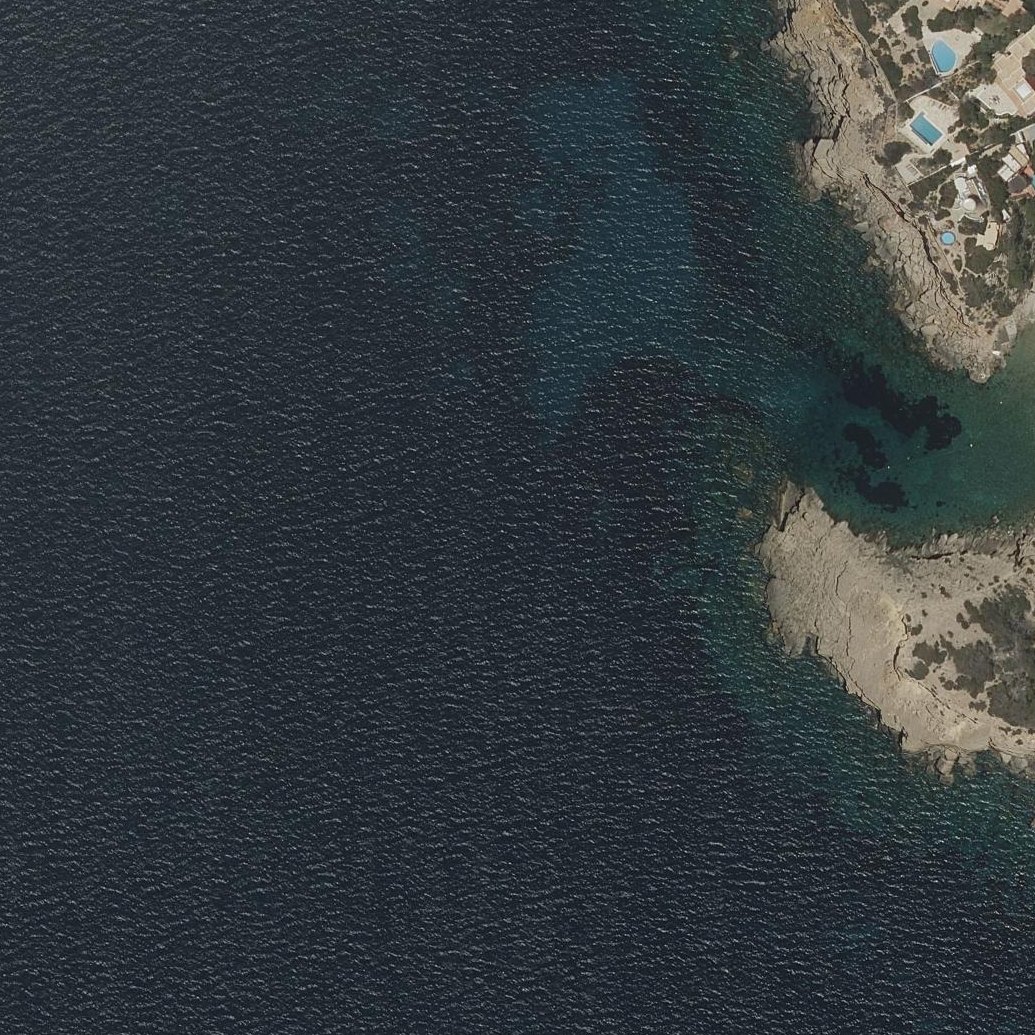 Aerial map of Cala Carbó