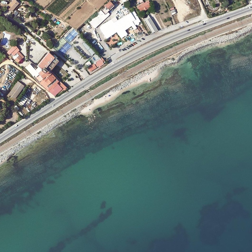 Aerial map of Cala Castell de Mata