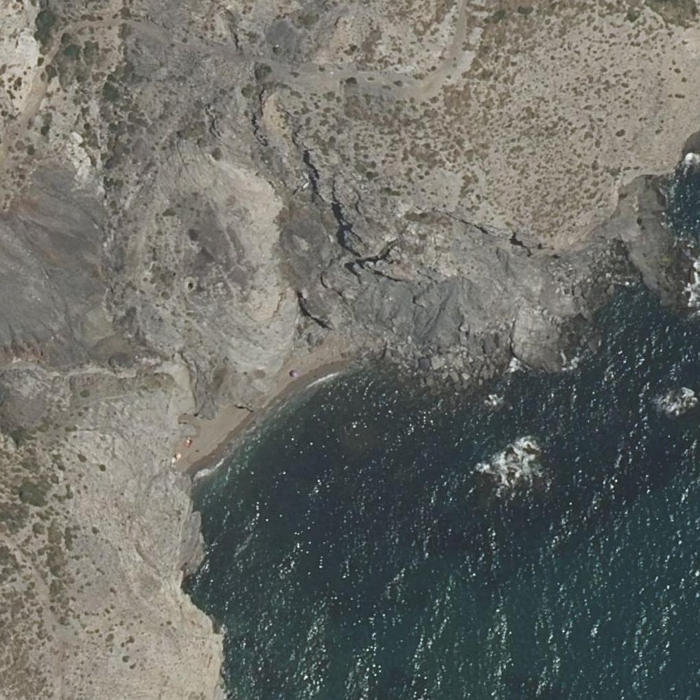 Aerial map of Cala Cocón
