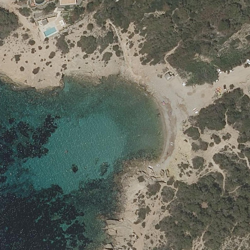 Aerial map of Cala Codolar