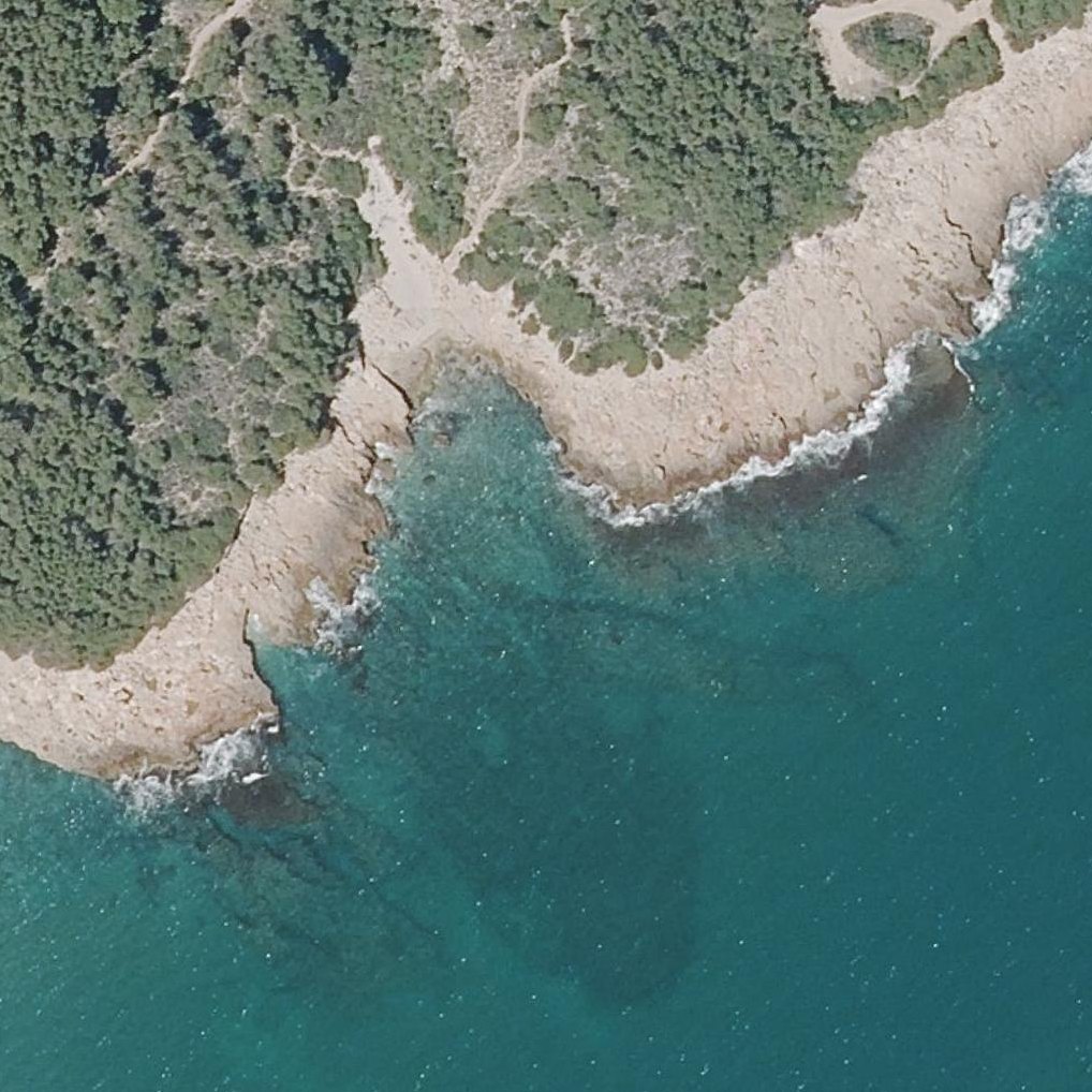 Aerial map of Cala Cubanita