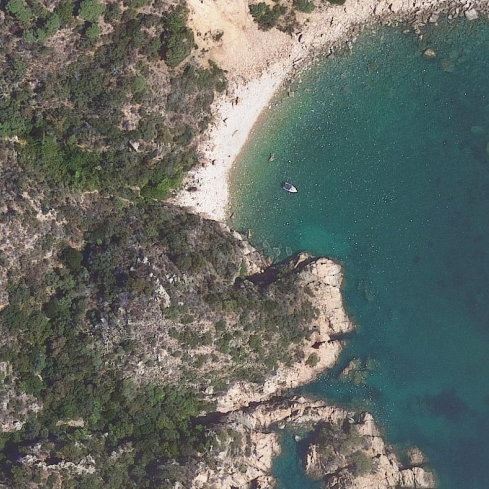 Aerial map of Cala d'Urgell