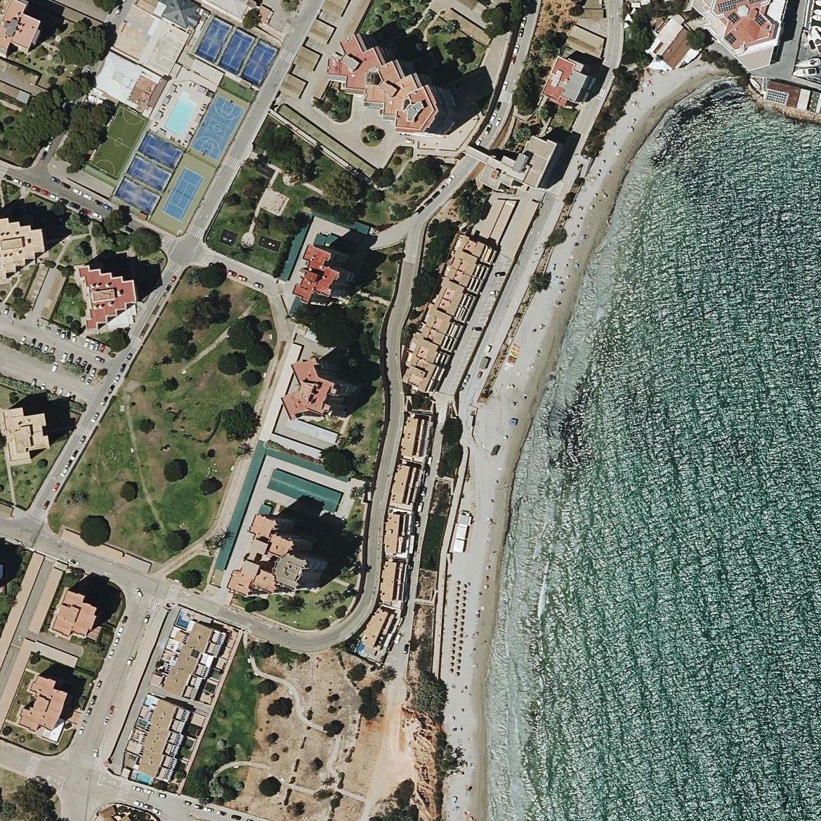 Aerial map of Cala de Campoamor
