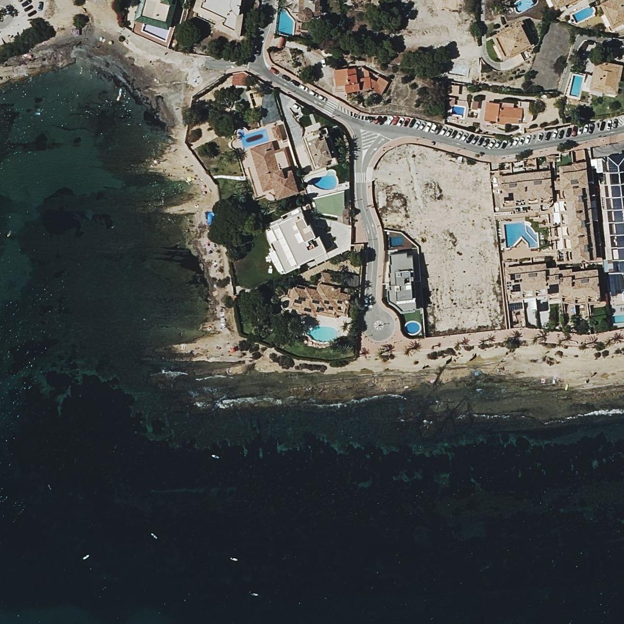 Aerial map of Cala de Cantalars