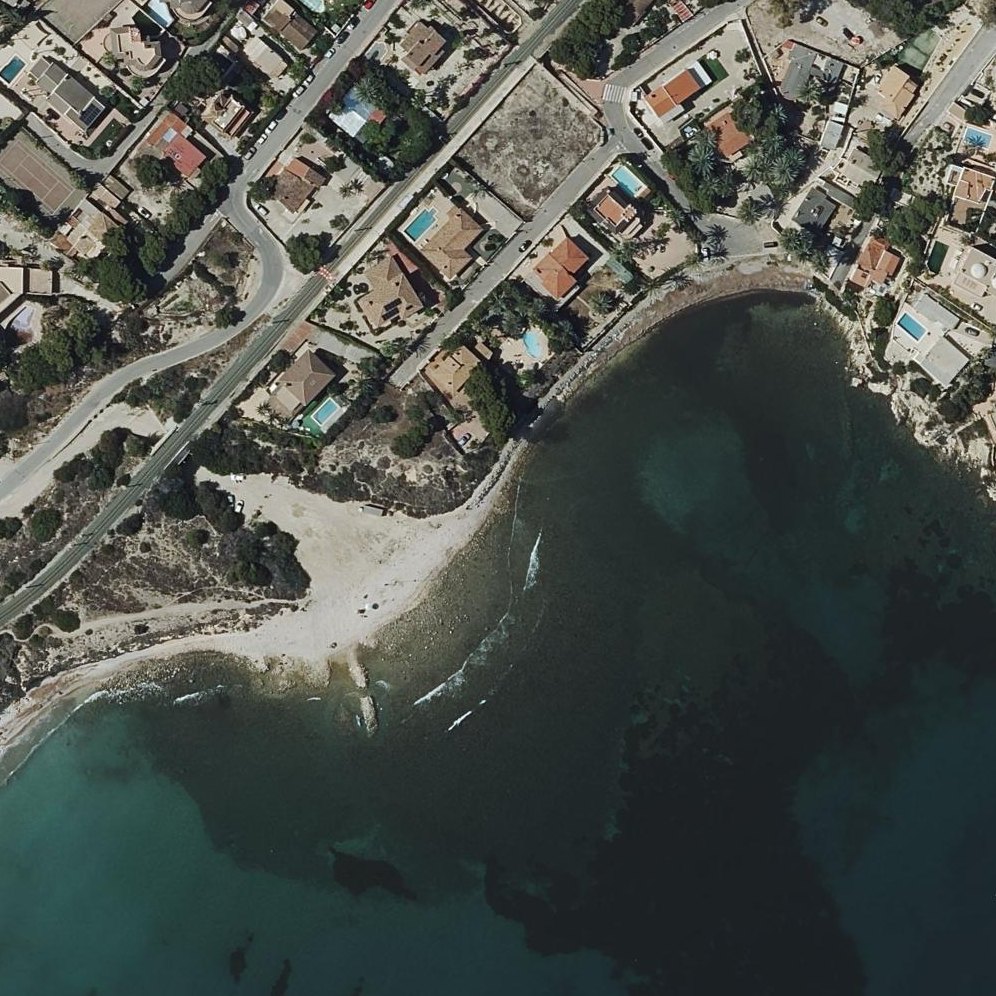 Aerial map of Cala de l'Amerador