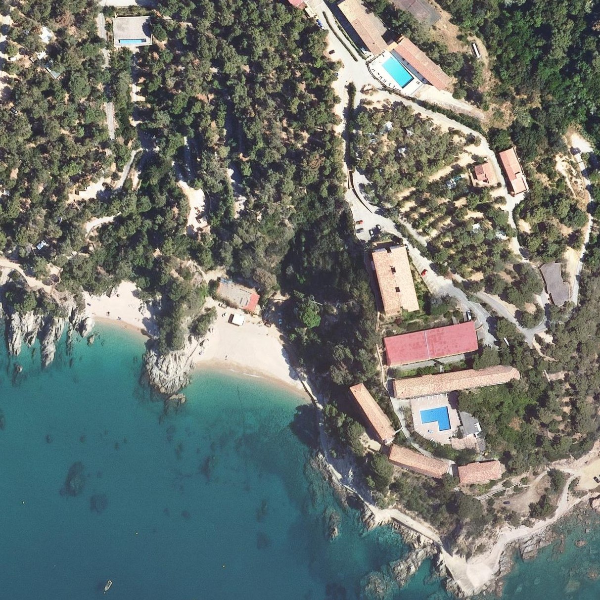 Aerial map of Cala de l'Ull de Vidre