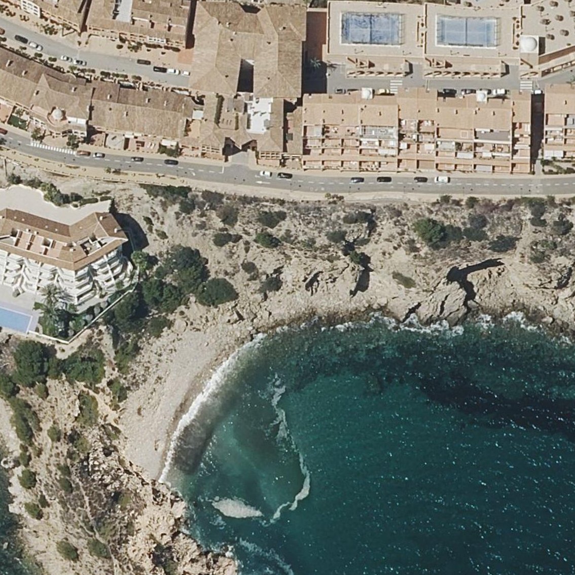 Aerial map of Cala de la Barra Gran
