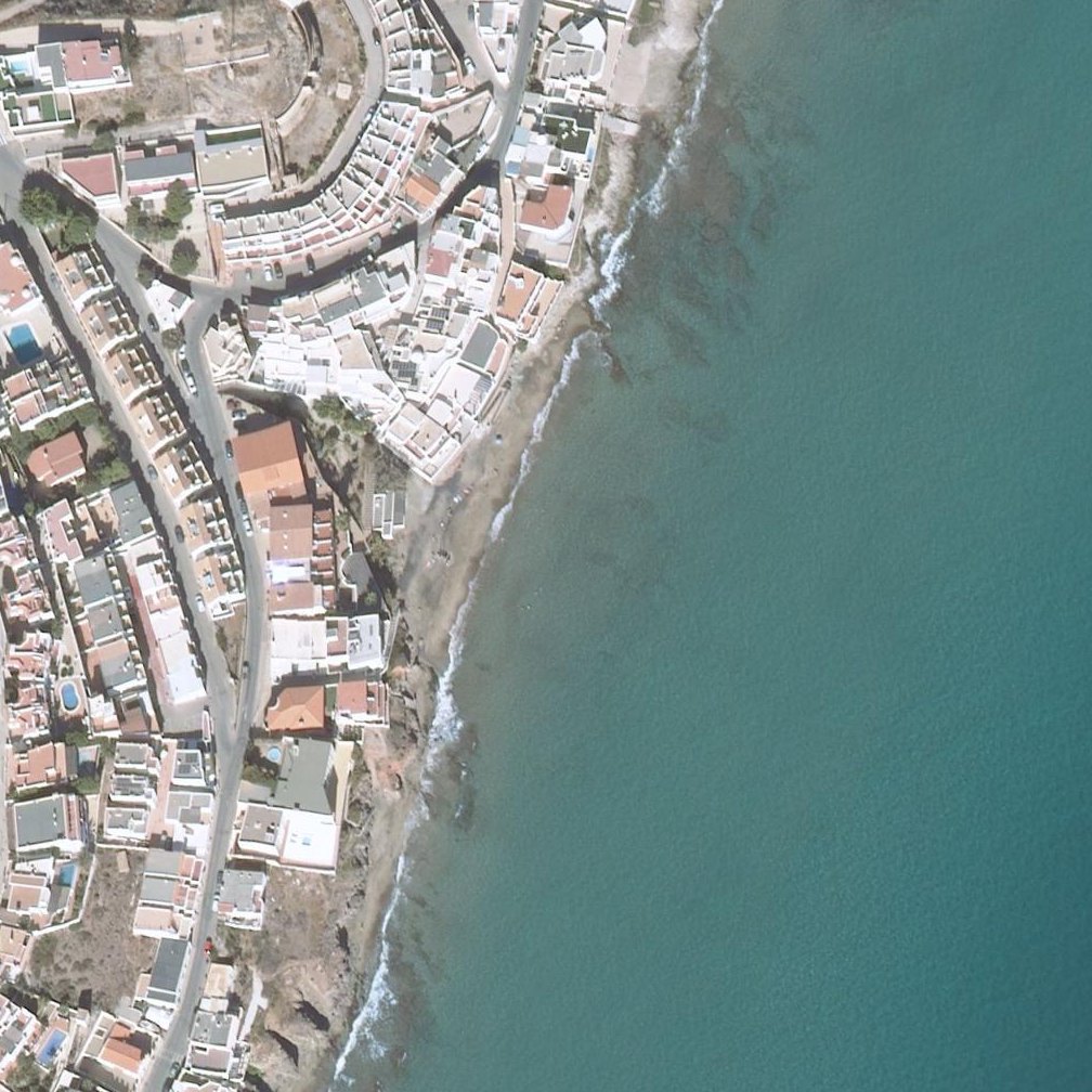 Aerial map of Cala de la Cruz