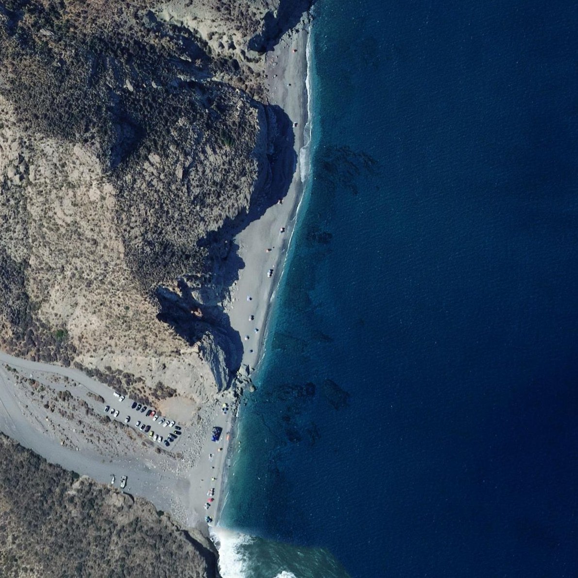 Aerial map of Cala de la Granatilla