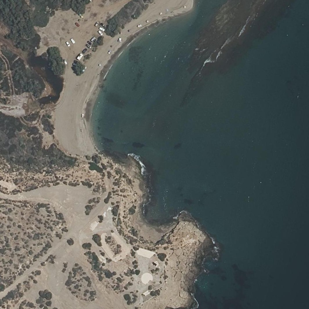 Aerial map of Cala de la Herradura