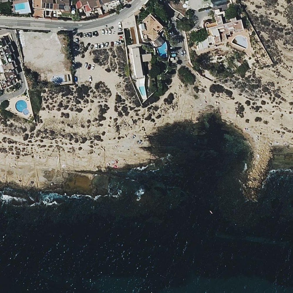 Aerial map of Cala de la Palmera