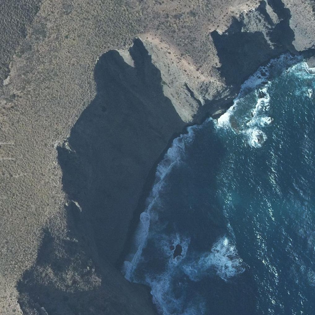 Aerial map of Cala de la Polacra