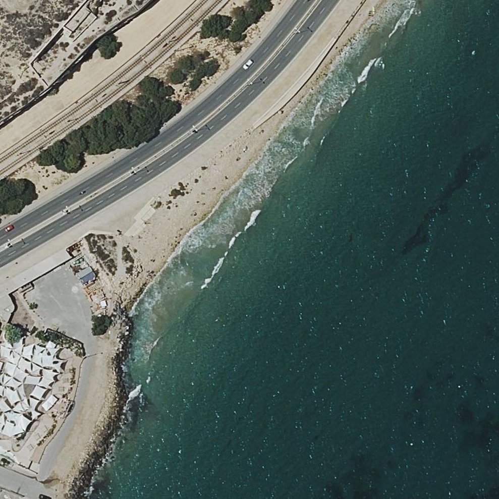 Aerial map of Cala de la Sangueta