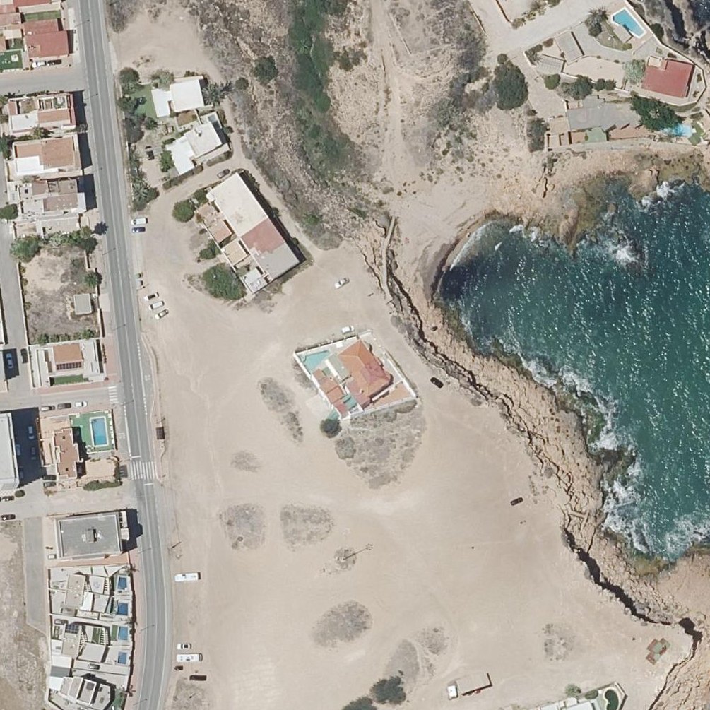 Aerial map of Cala de la Zorra