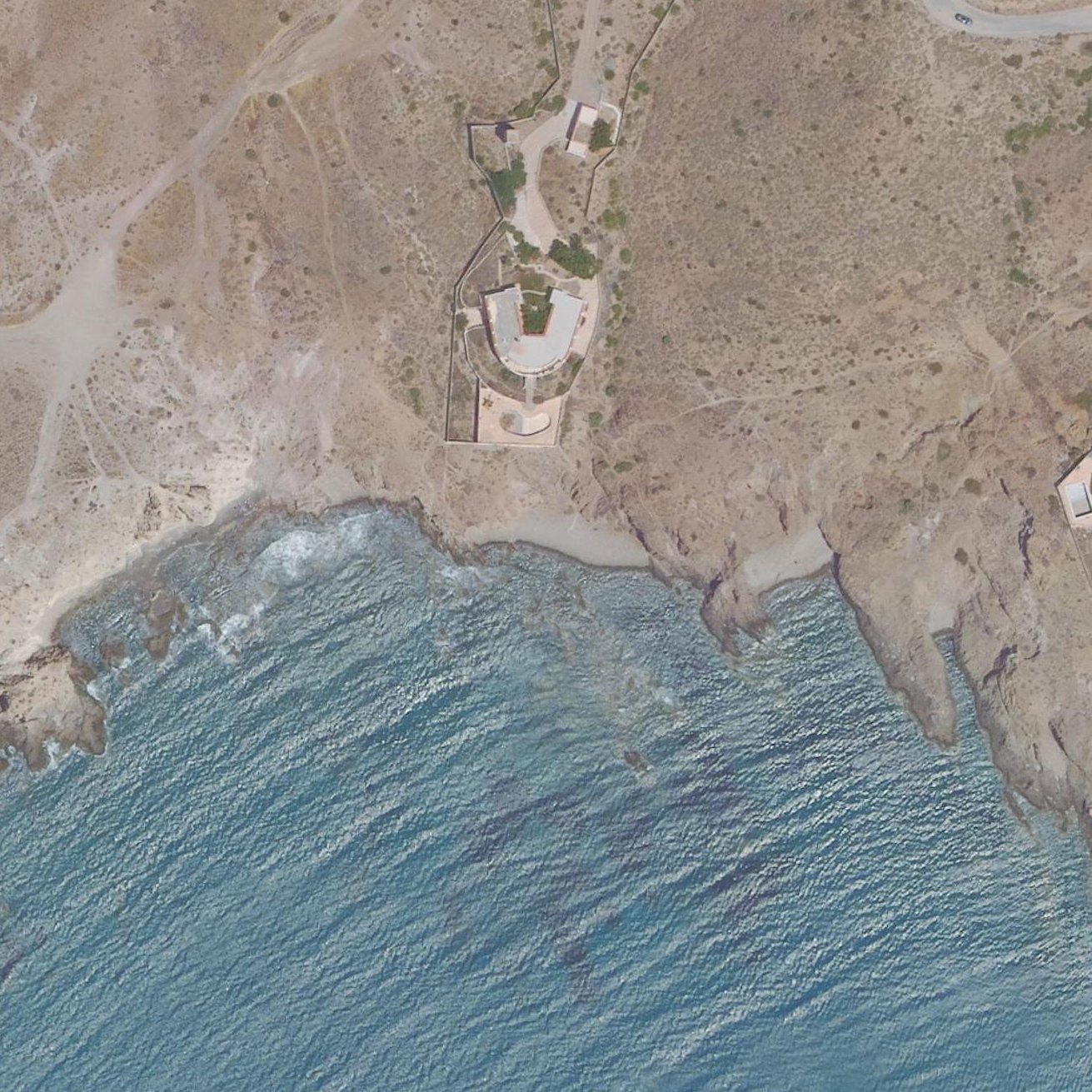 Aerial map of Cala de las Sirenas