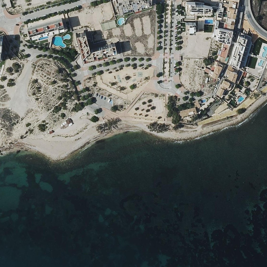 Aerial map of Cala de les Puntes del Moro