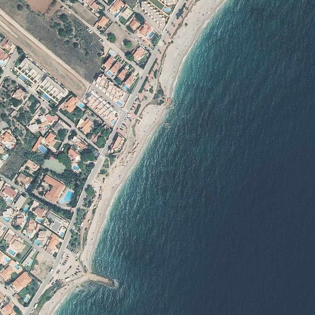 Aerial map of Cala de Les Timbes