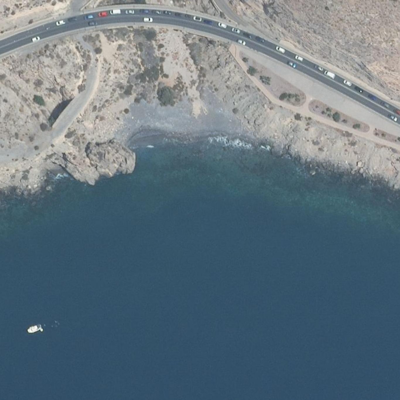 Aerial map of Cala de los Ahogados