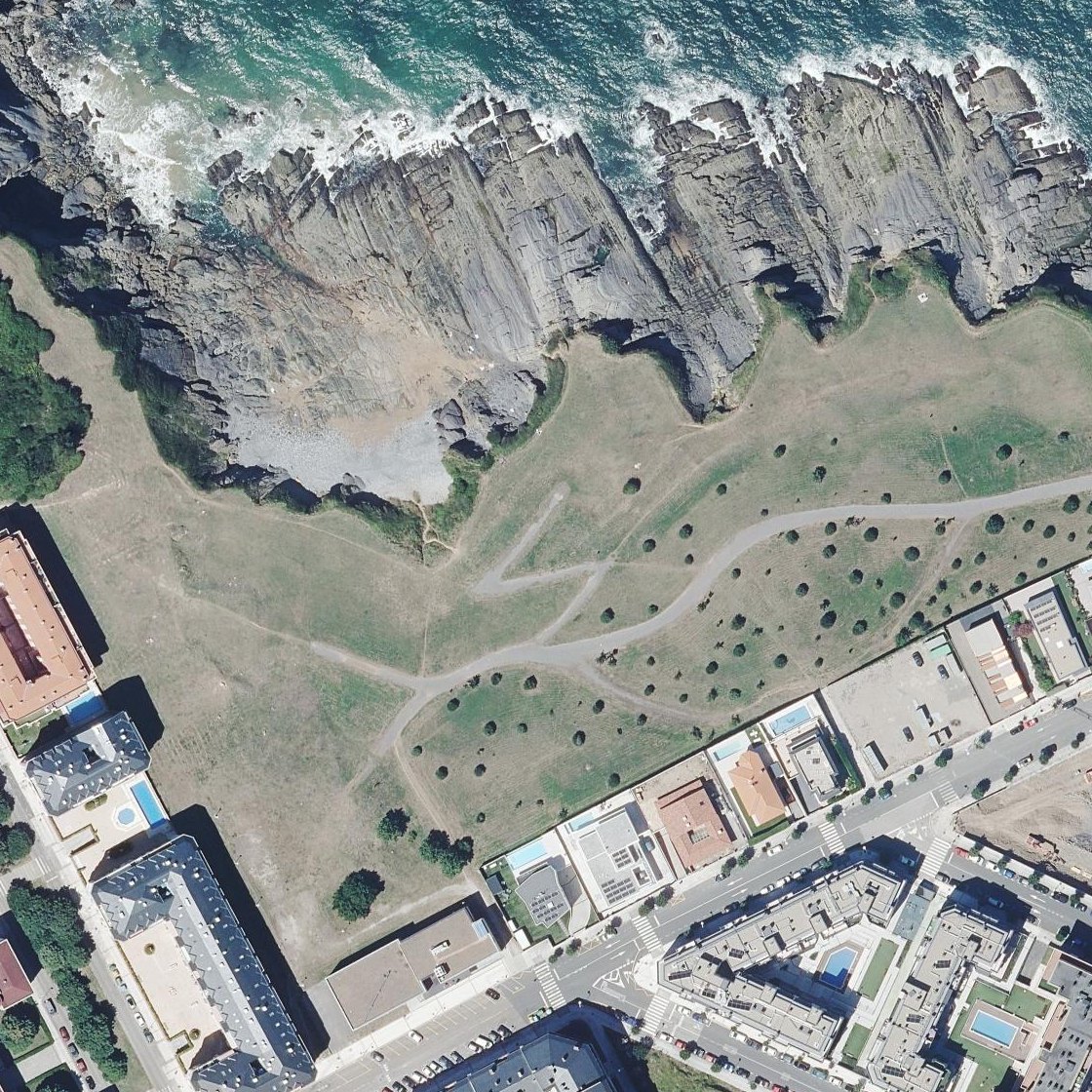 Aerial map of Cala de Los Frailes
