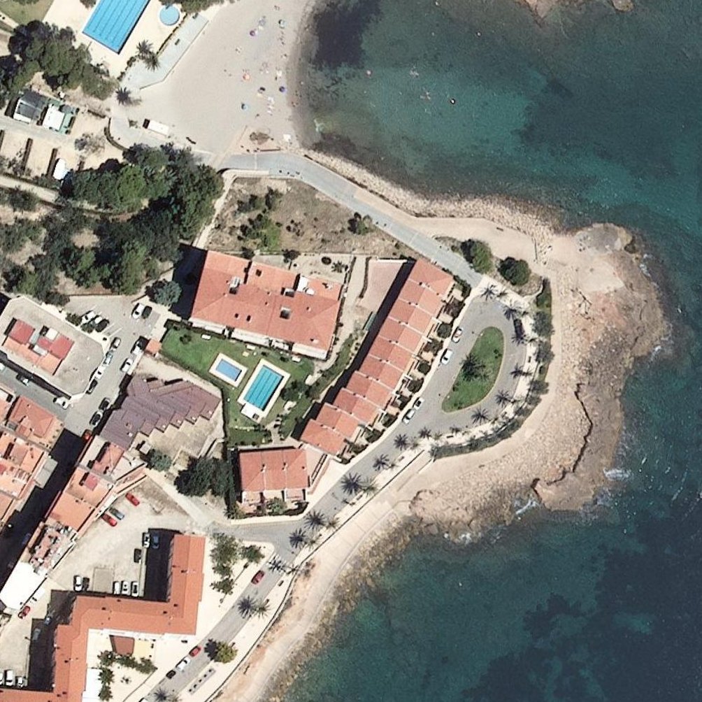 Aerial map of Cala de Pixavaques