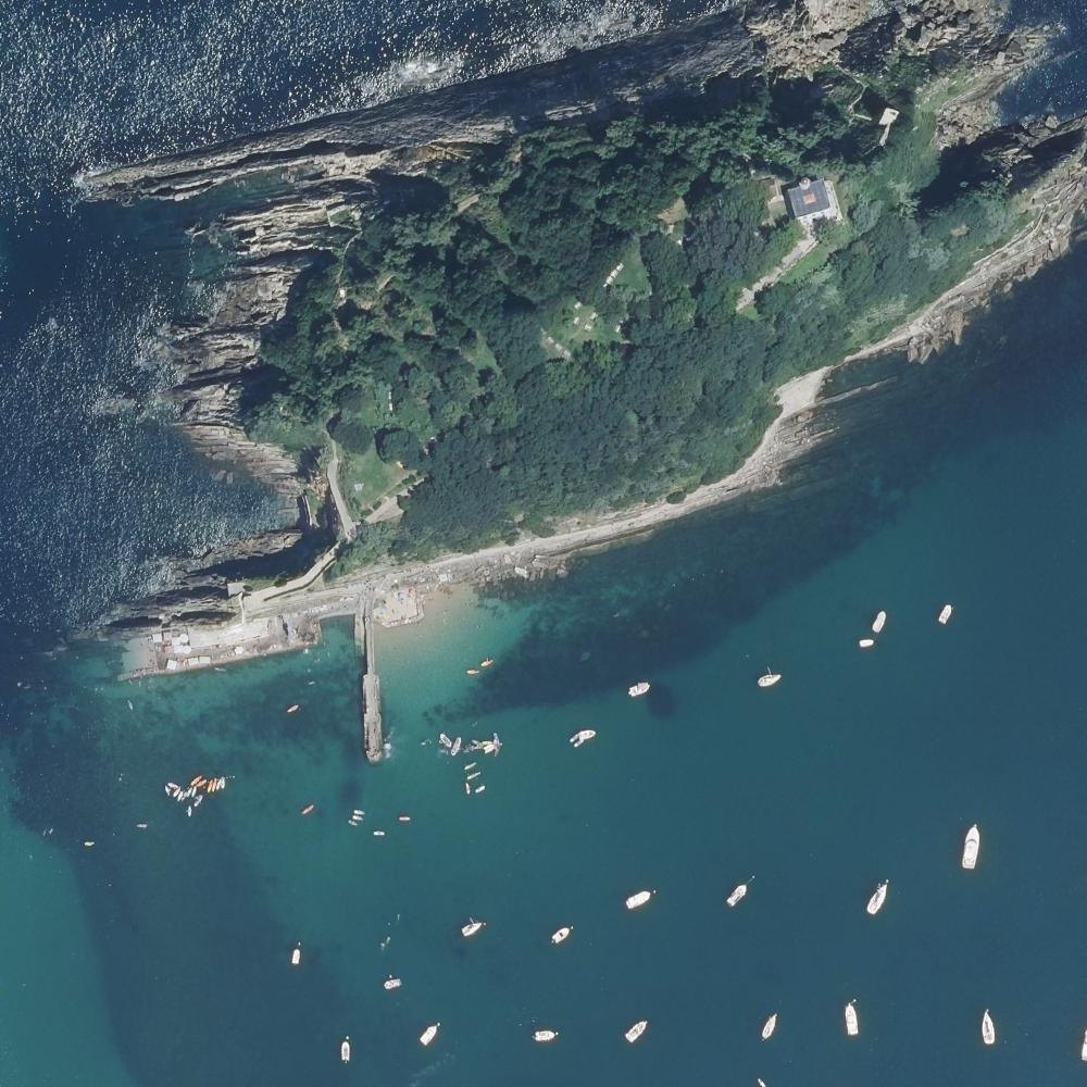 Aerial map of Cala de Santa Clara