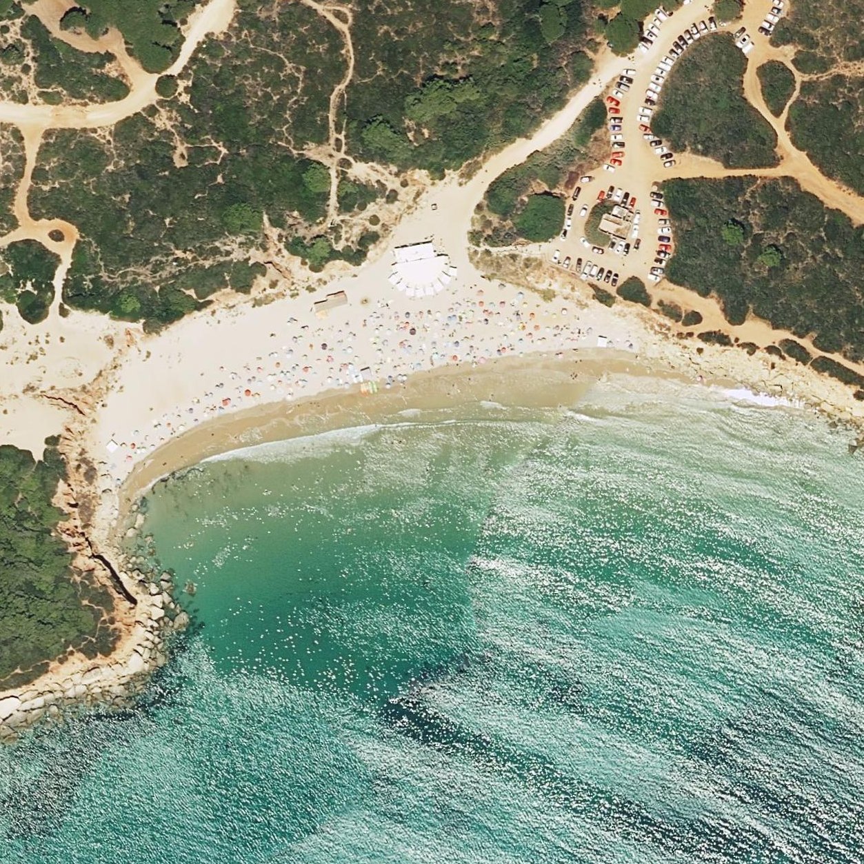 Aerial map of Cala Del Aceite