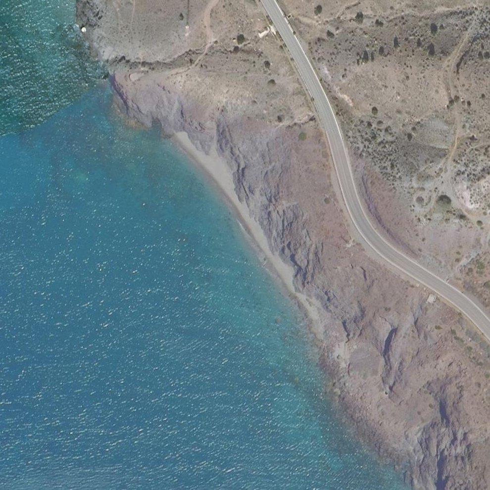 Aerial map of Cala del Búnker