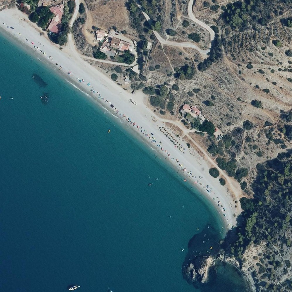 Aerial map of Cala del Cañuelo