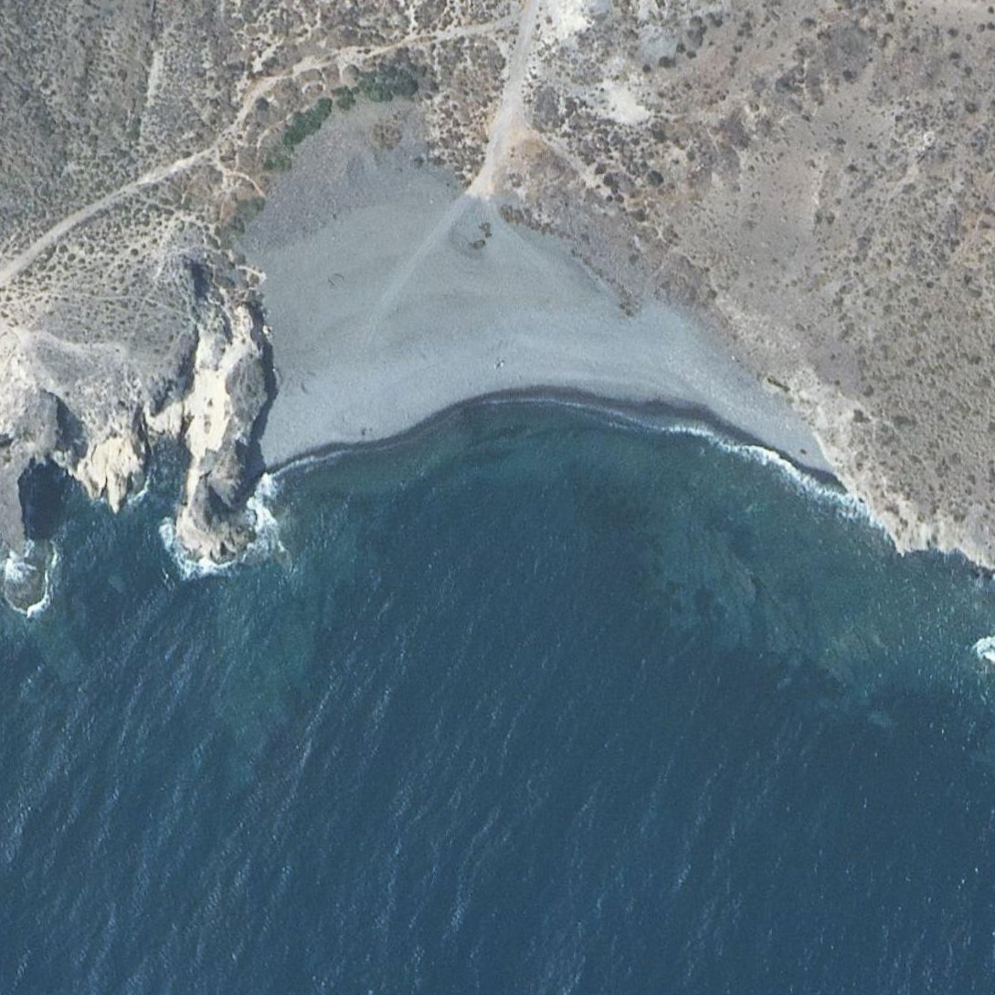 Aerial map of Cala del Carnaje