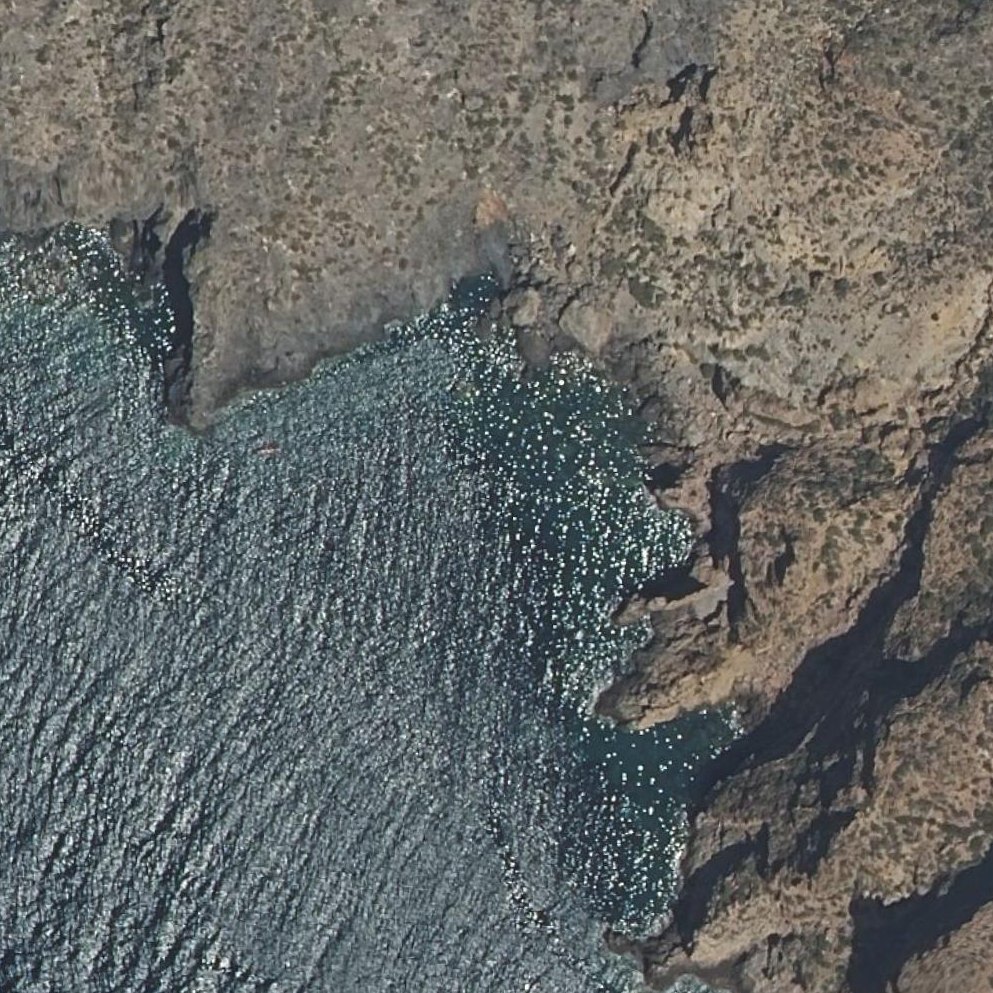 Aerial map of Cala del Carracón