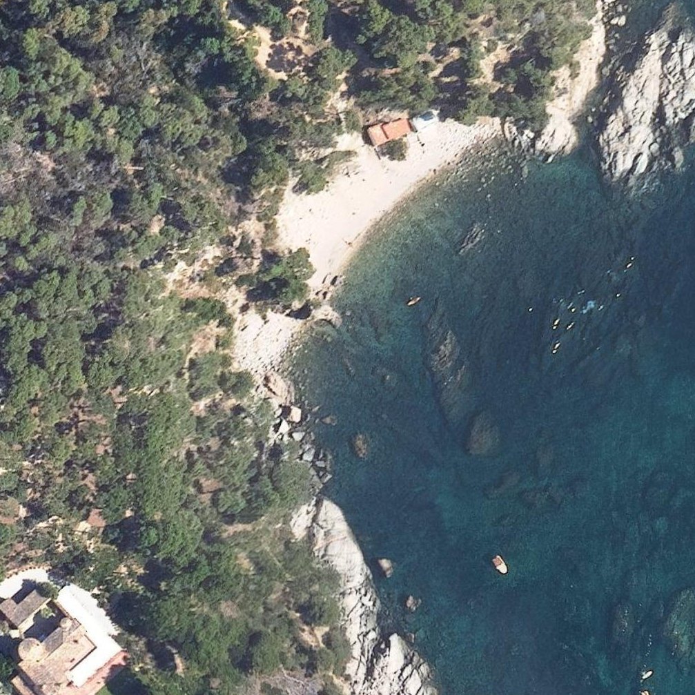 Aerial map of Cala del Crit