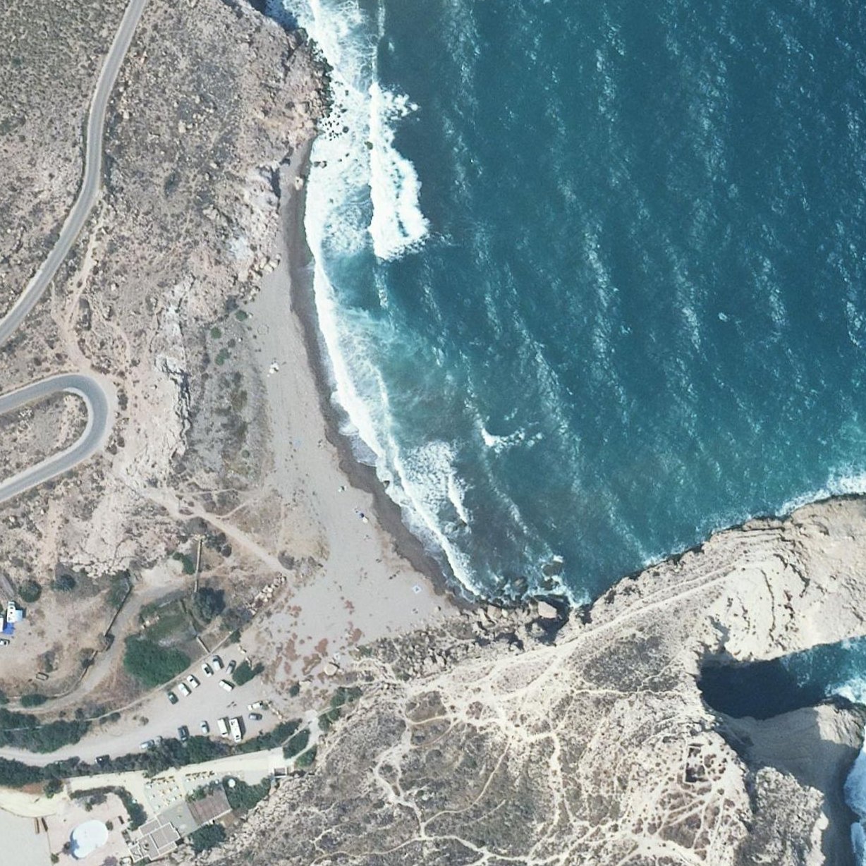 Aerial map of Cala del Cuervo