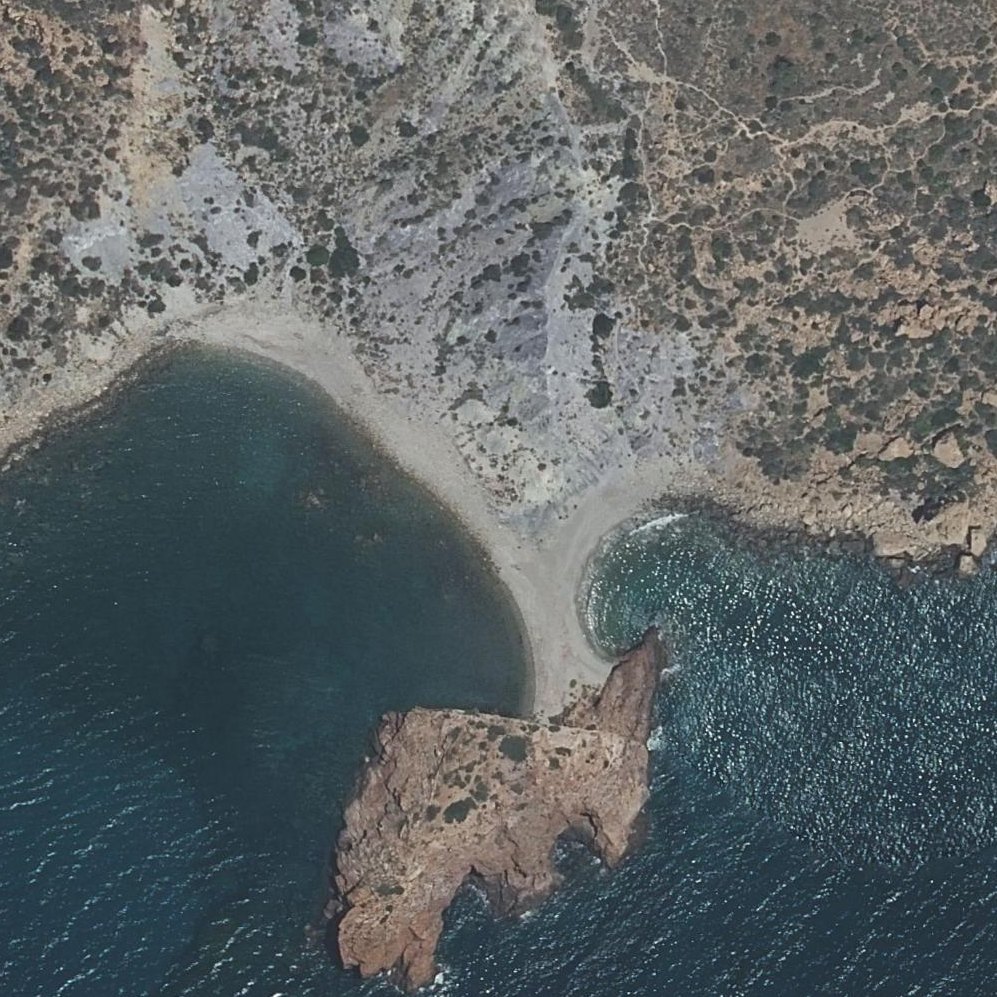Aerial map of Cala del Gallito