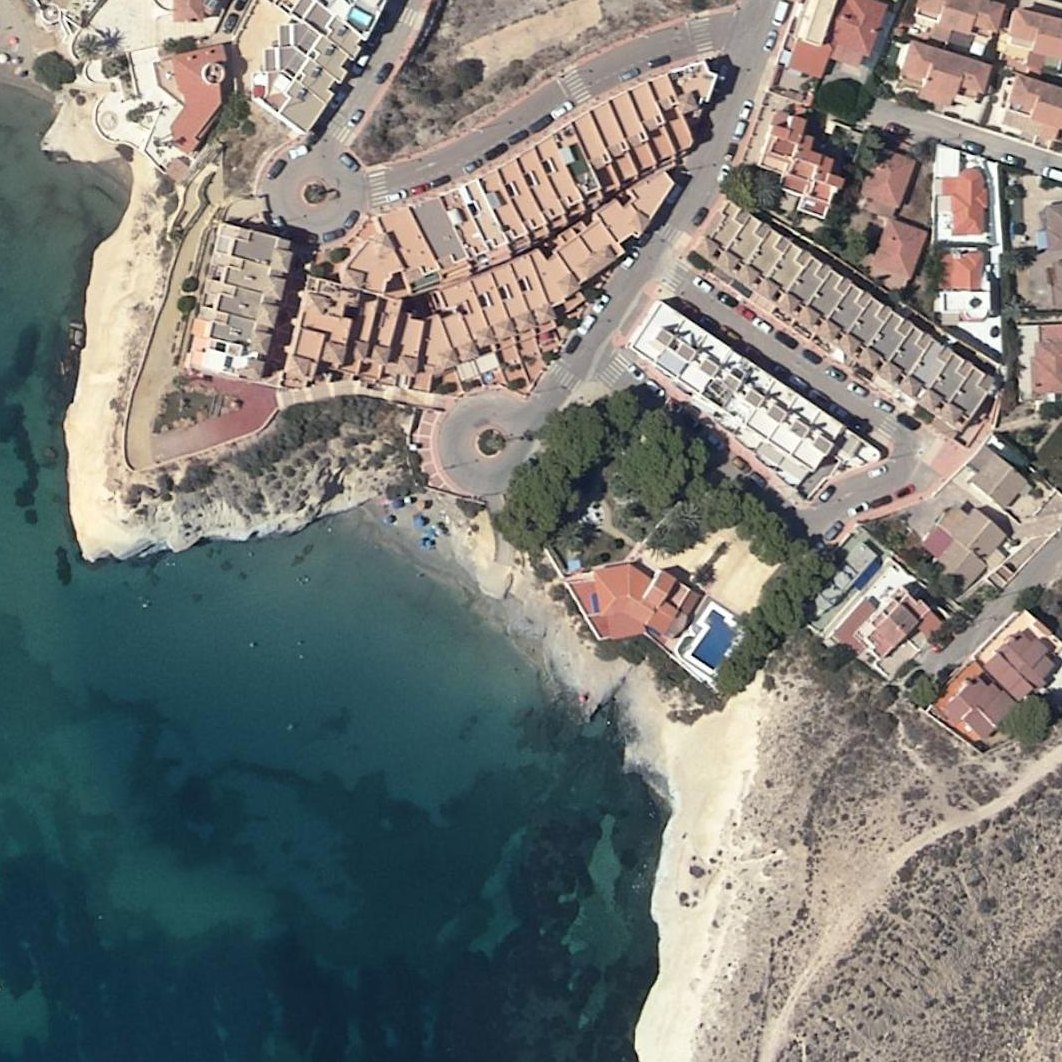 Aerial map of Cala del Invencible