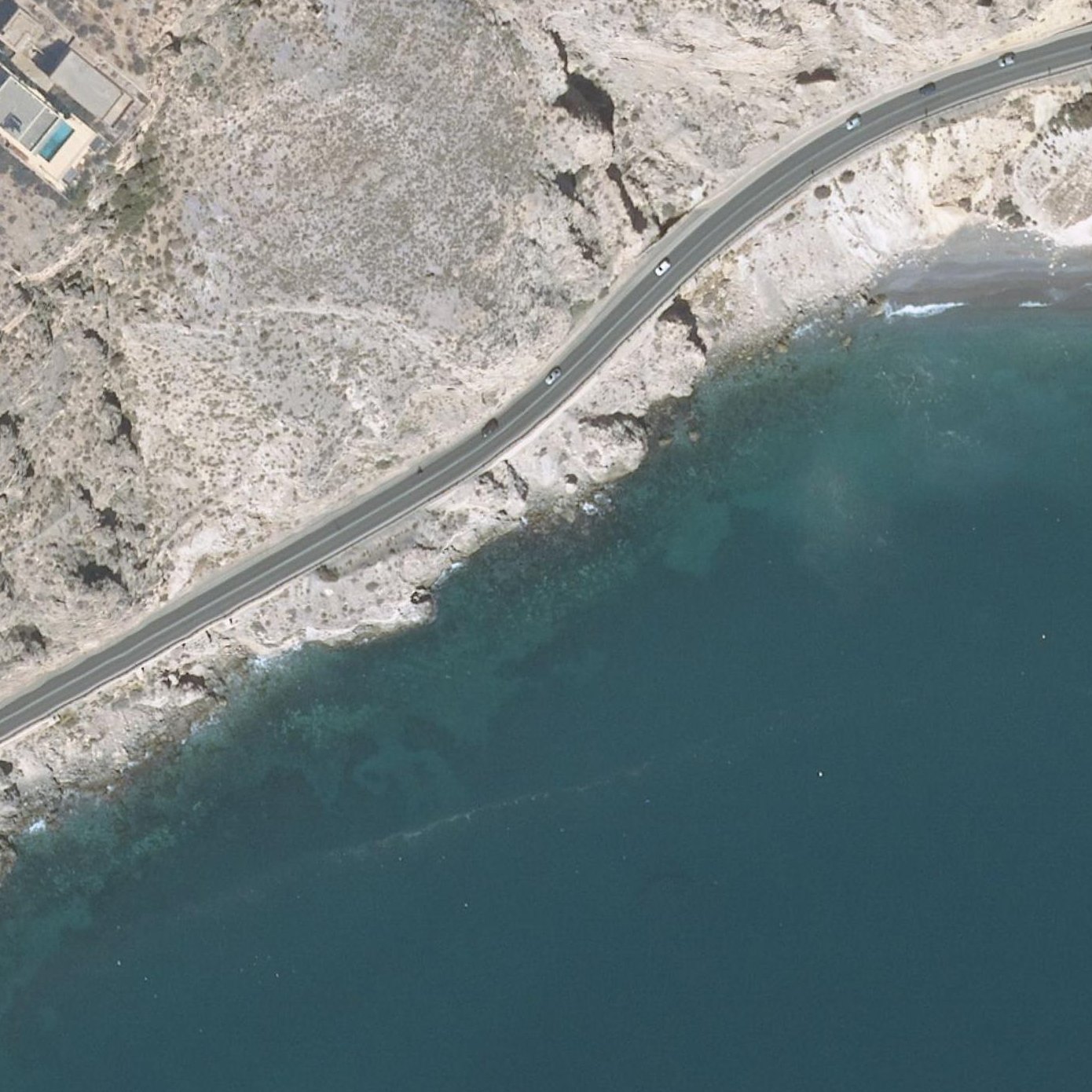 Aerial map of Cala del Lobo Marino