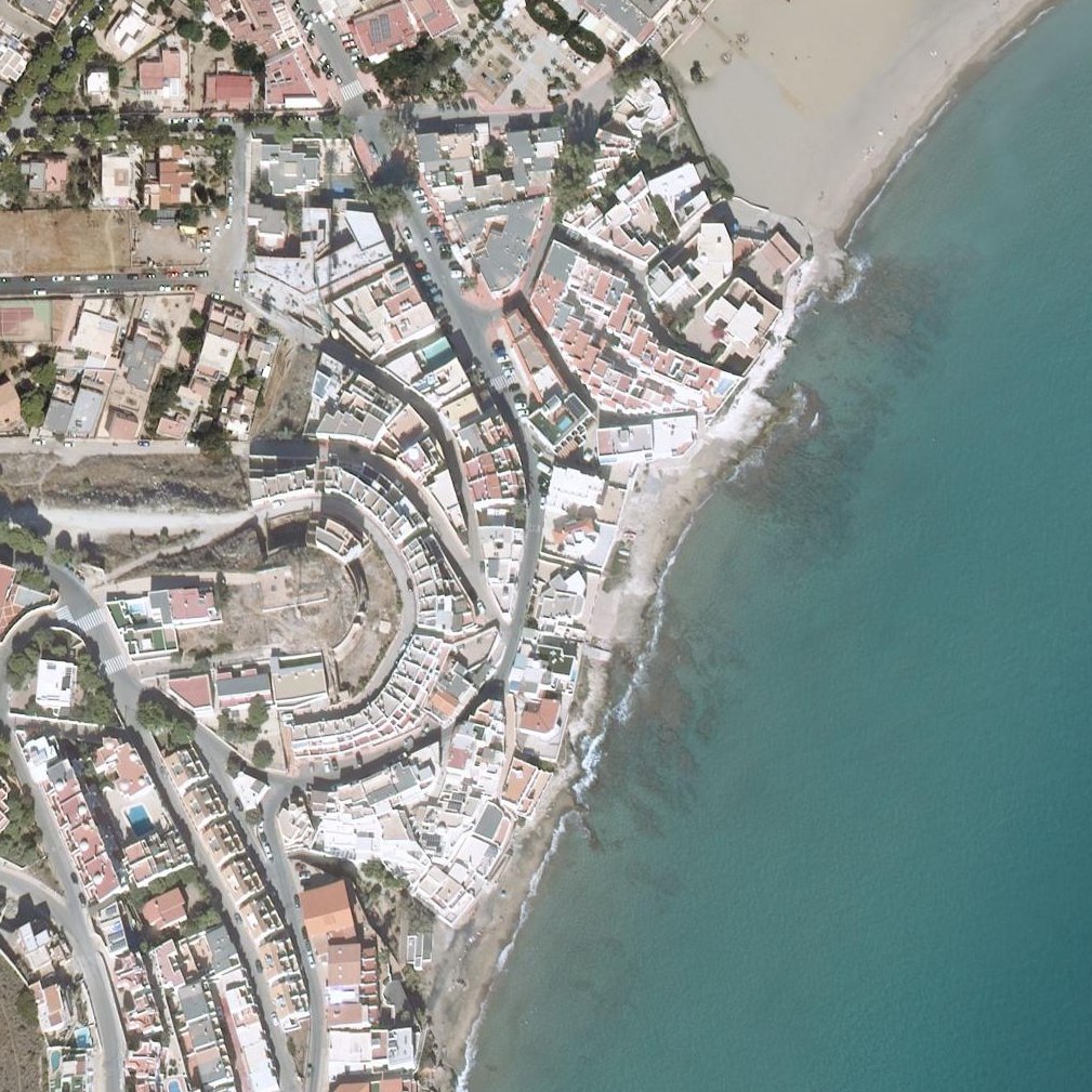 Aerial map of Cala del Maimono / Кала дел Маимоно