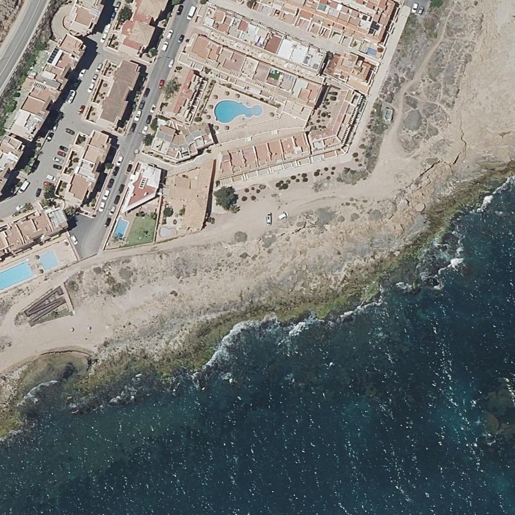 Aerial map of Cala del Moro